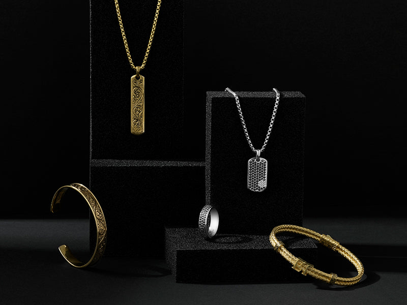 Yellow Gold & White Gold Jewelry for Men