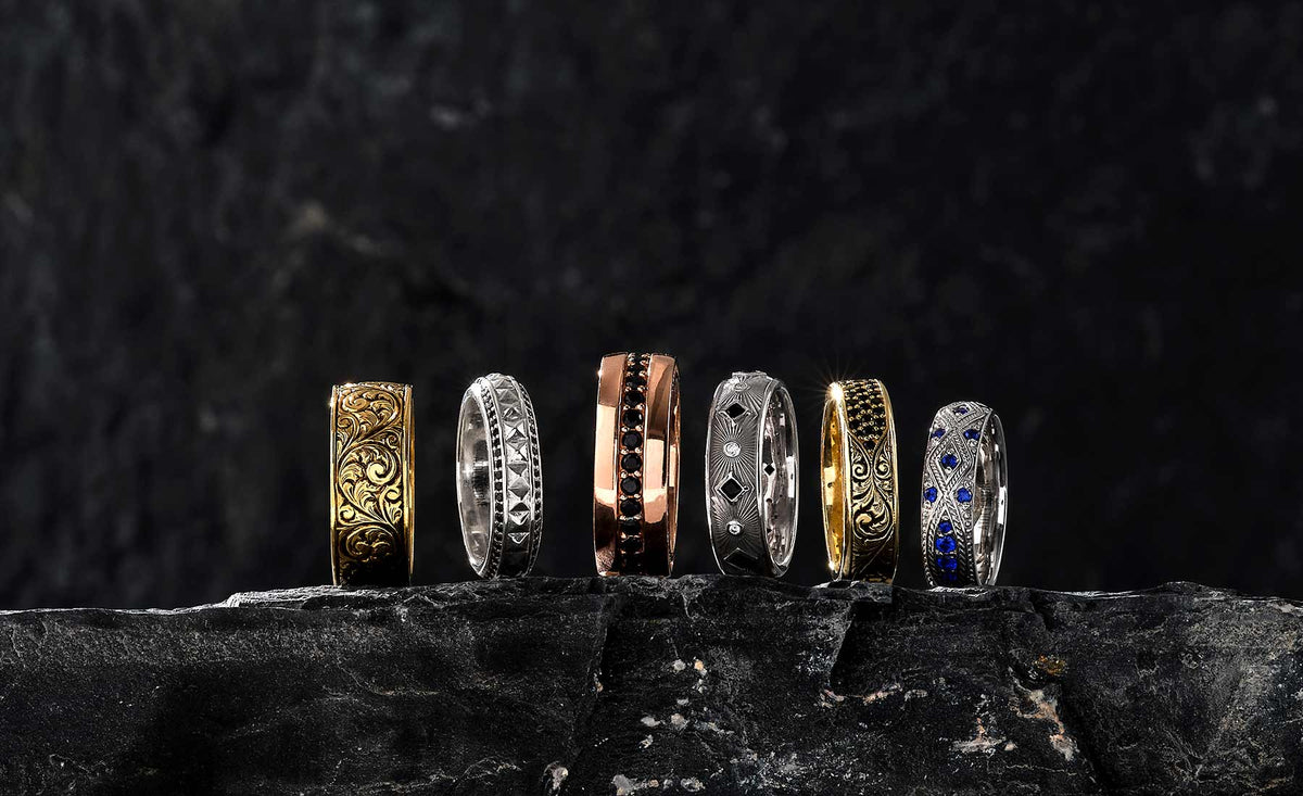 Atoleystone 925 Silver and Solid Gold Rings