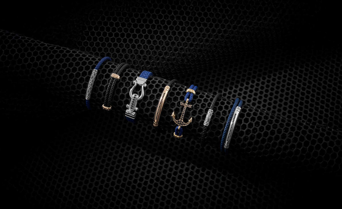 Atolyestone Leather Bracelets for Men