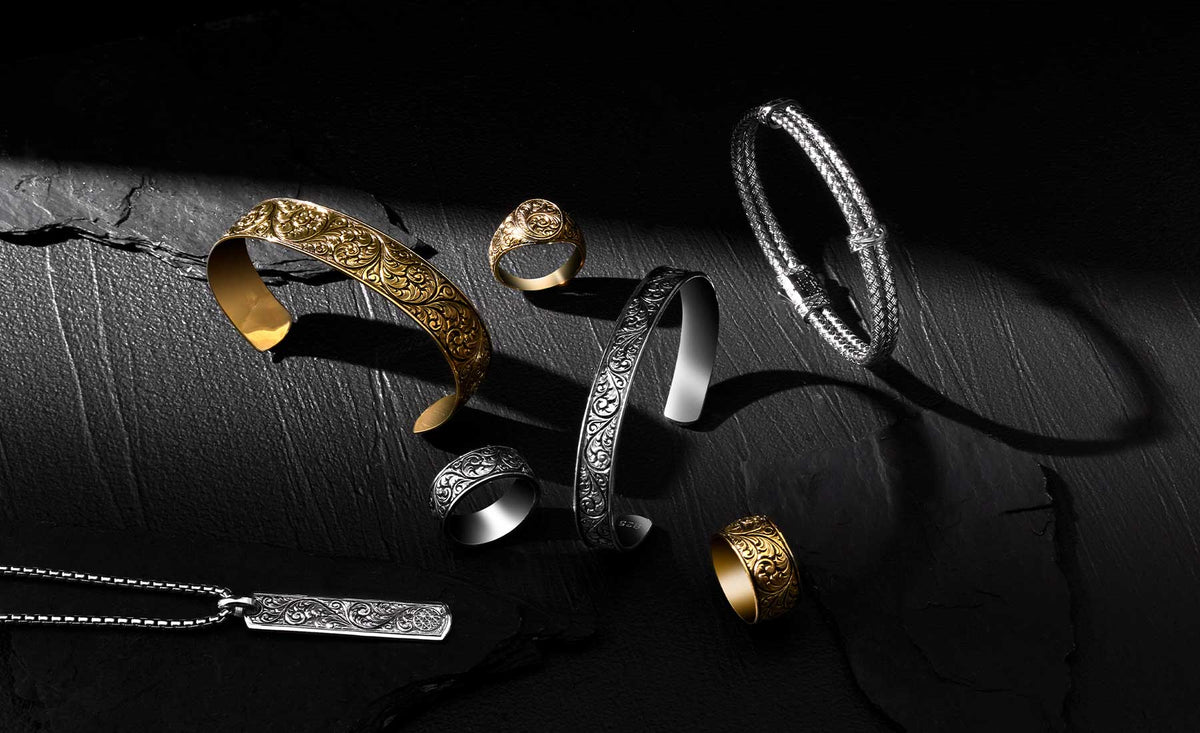 Various Solid Silver and Gold Atolyestone Jewelry