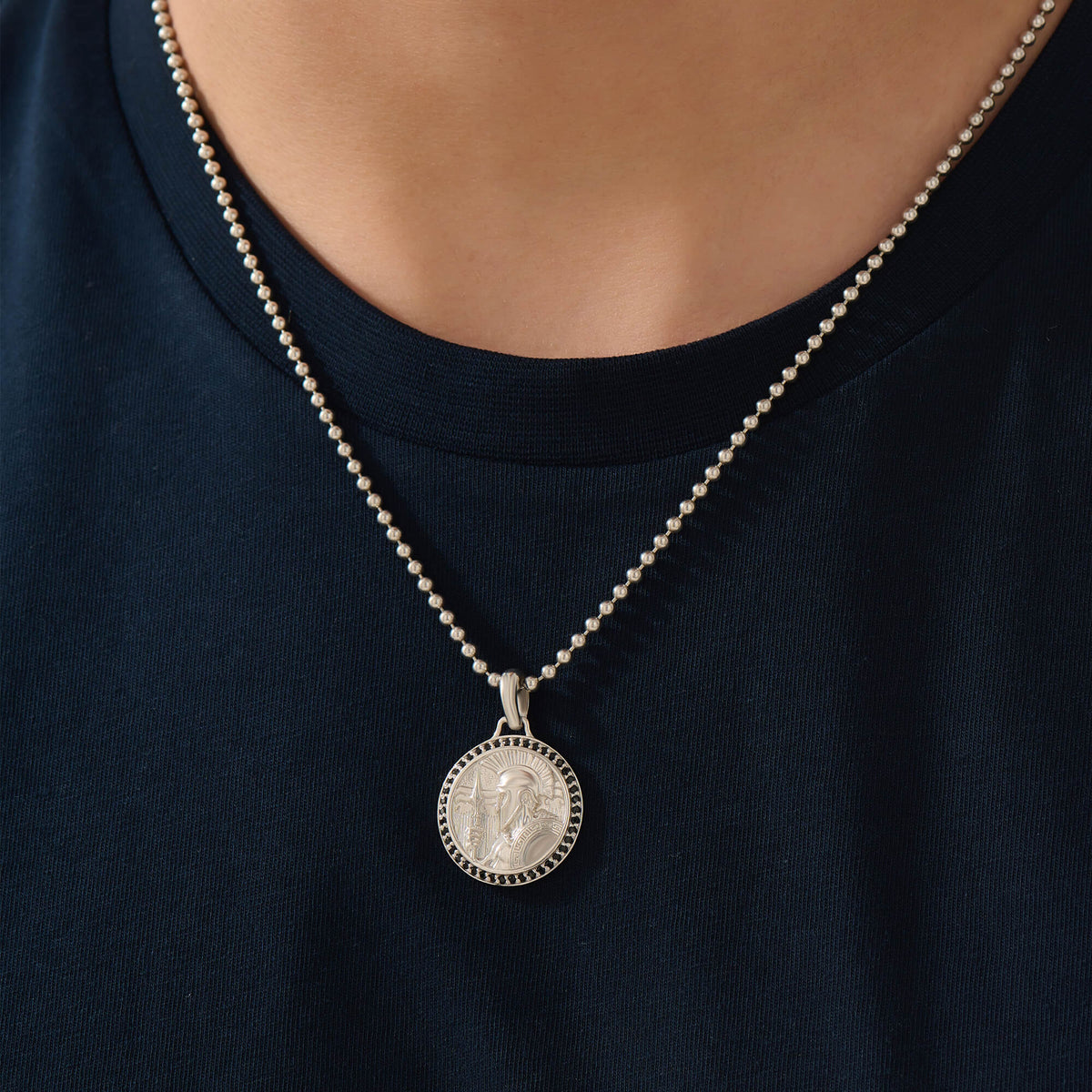 Men's Solid Silver Ares Pendant