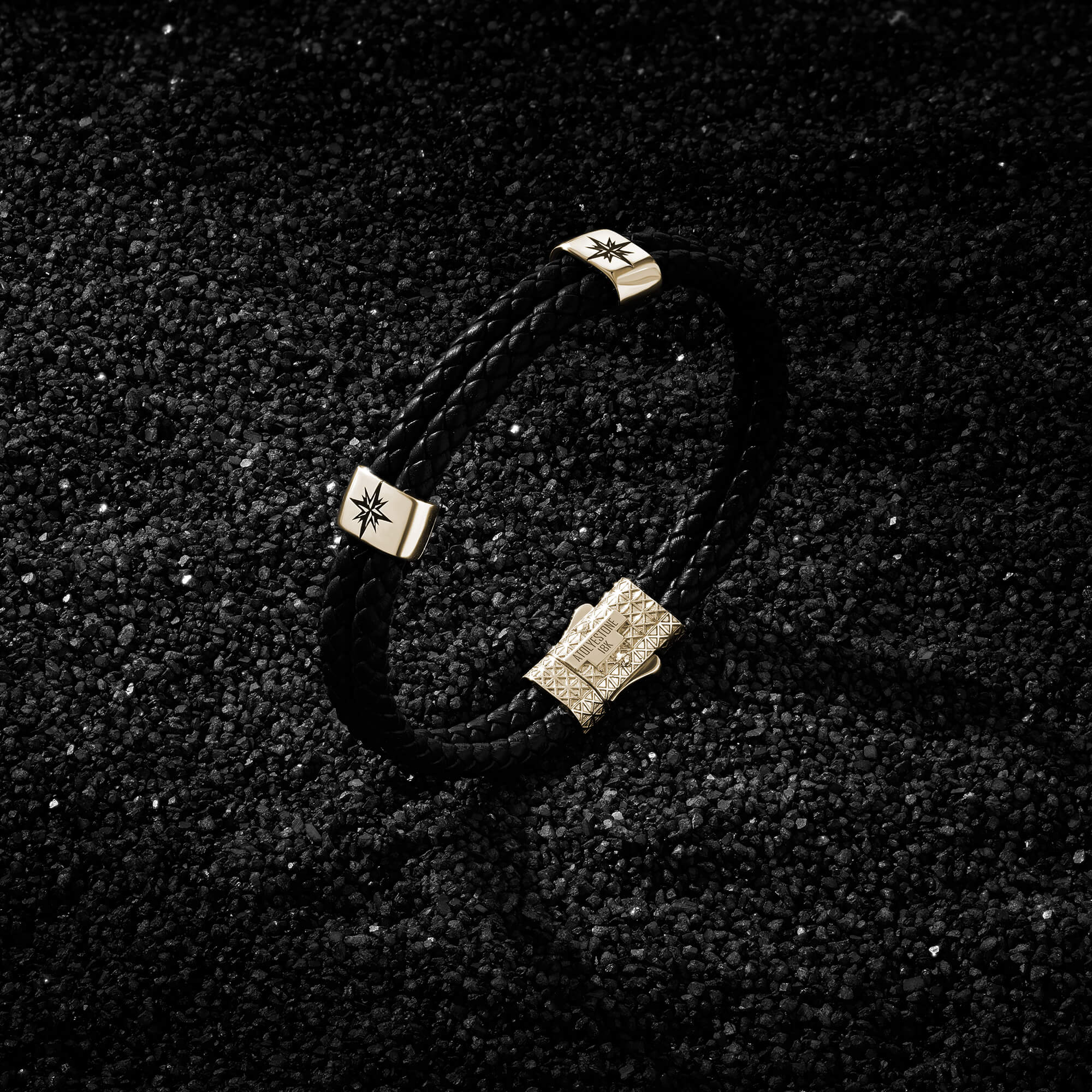 Atolyestone North Star Design Elements Bracelet in Solid Gold