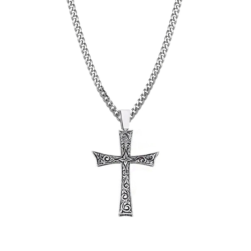 Cross Necklace Charm With Chain