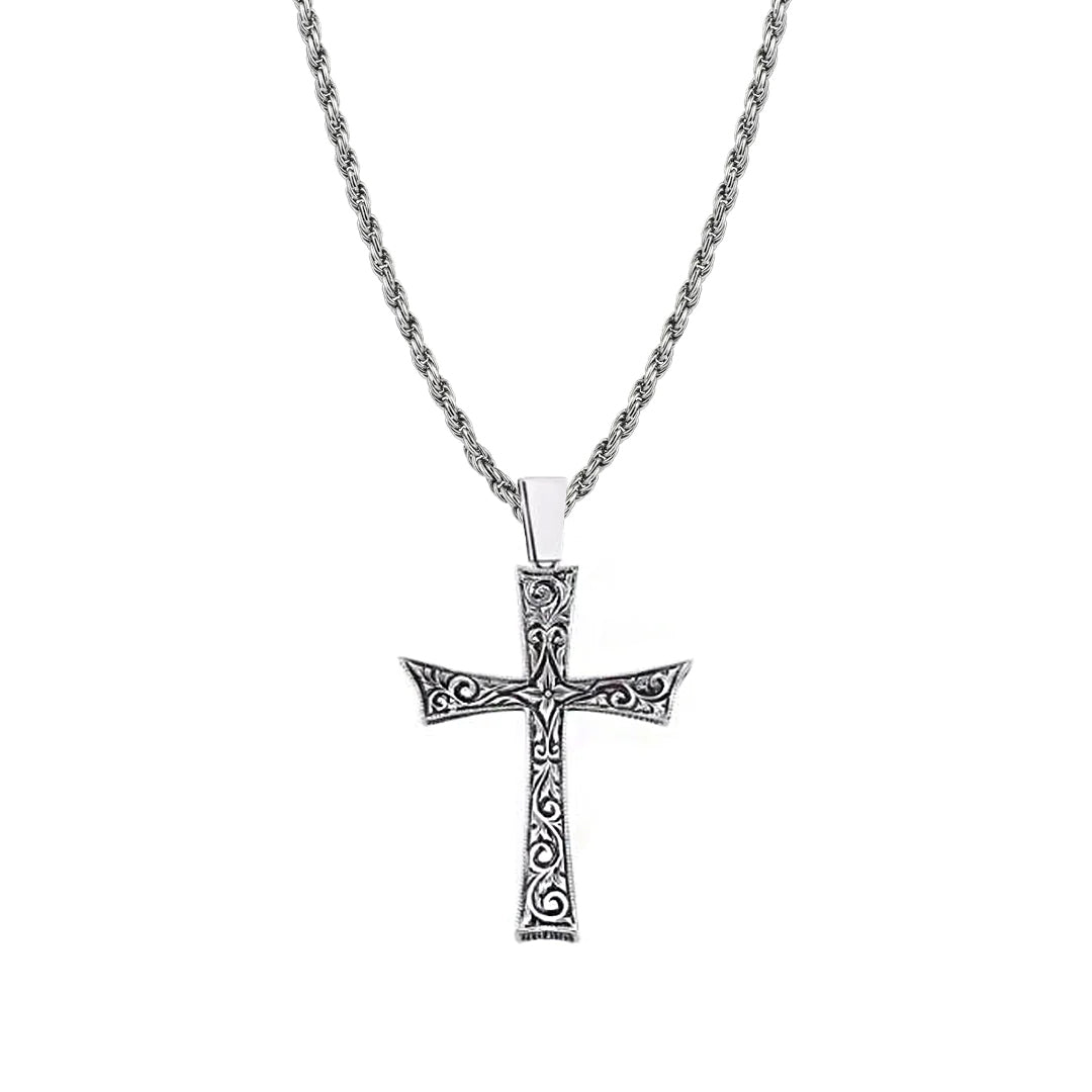 Cross Necklace Charm With Chain