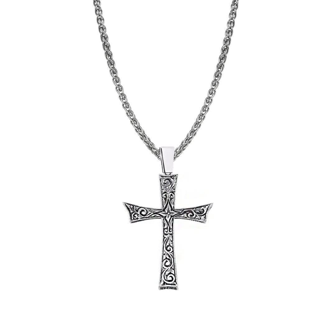Cross Necklace Charm With Chain