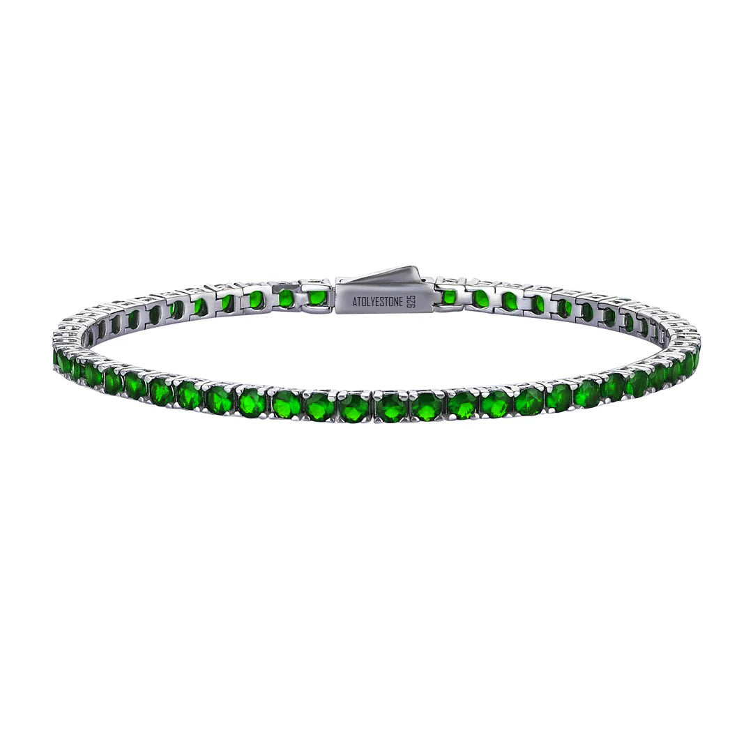Classic Tennis Bracelets - Green Cubic Zirconia