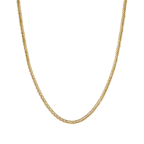 Men's Cuban Links Chain Necklace in 14k Real Yellow Gold
