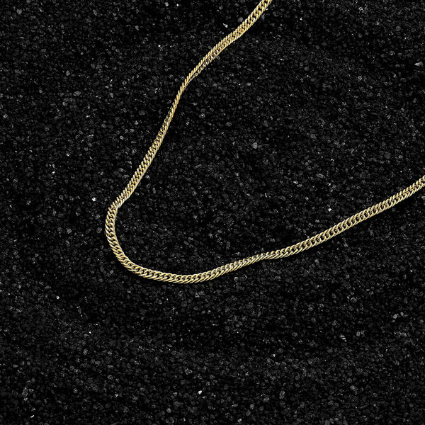 Men's Cuban Links Chain Necklace in 14k Real Gold