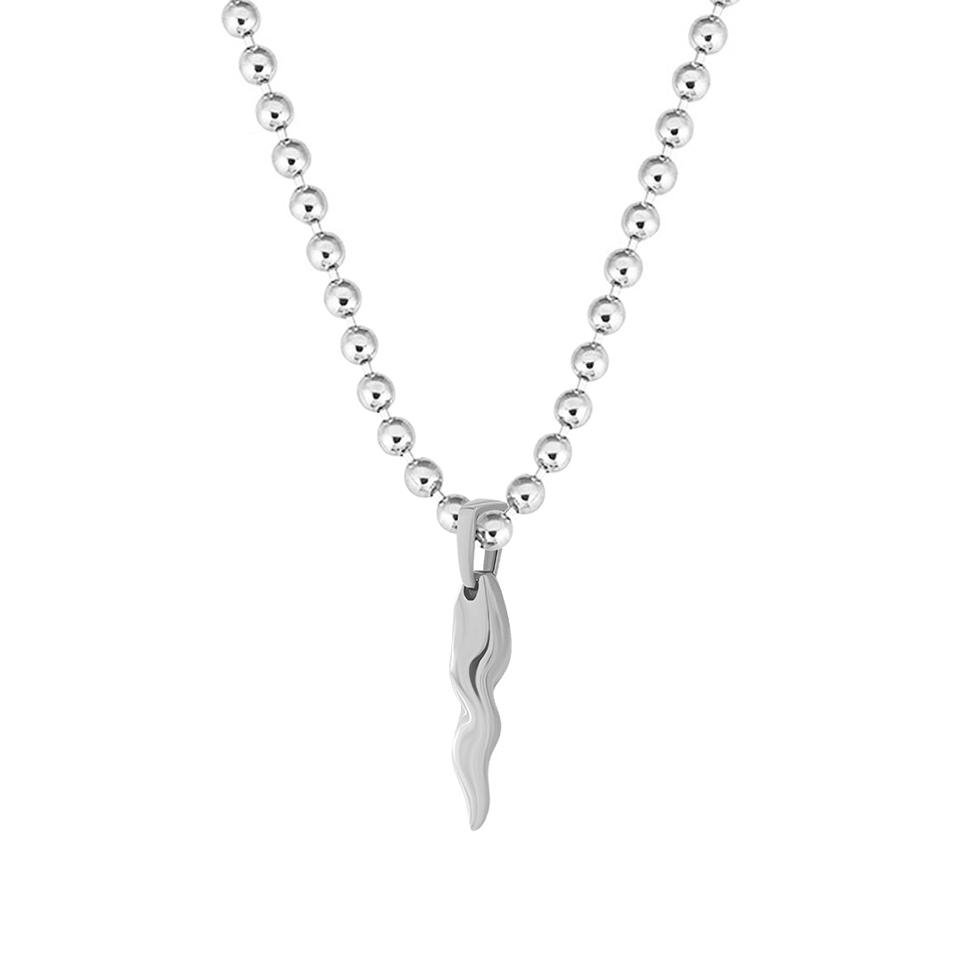 Solid 925 Silver Horn Pendant