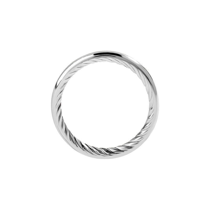 925 Sterling Silver Thin Band Ring for Men