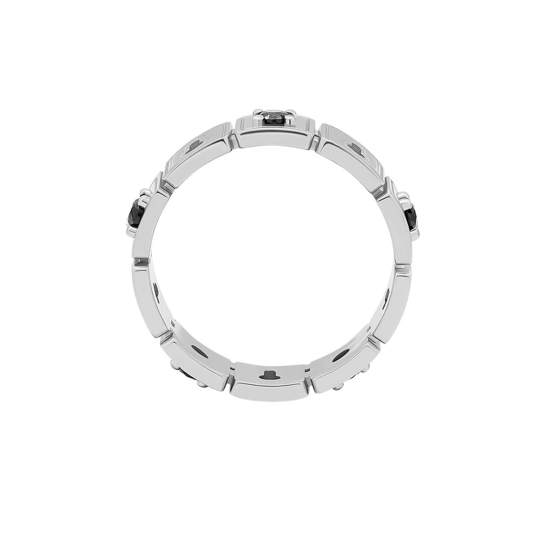 Lock Band in Silver