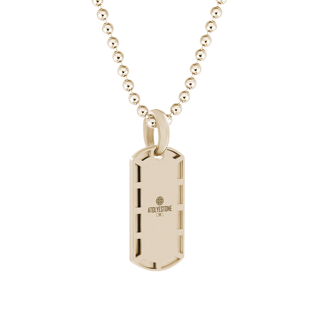 Real Gold Milgrain Helix Pendant