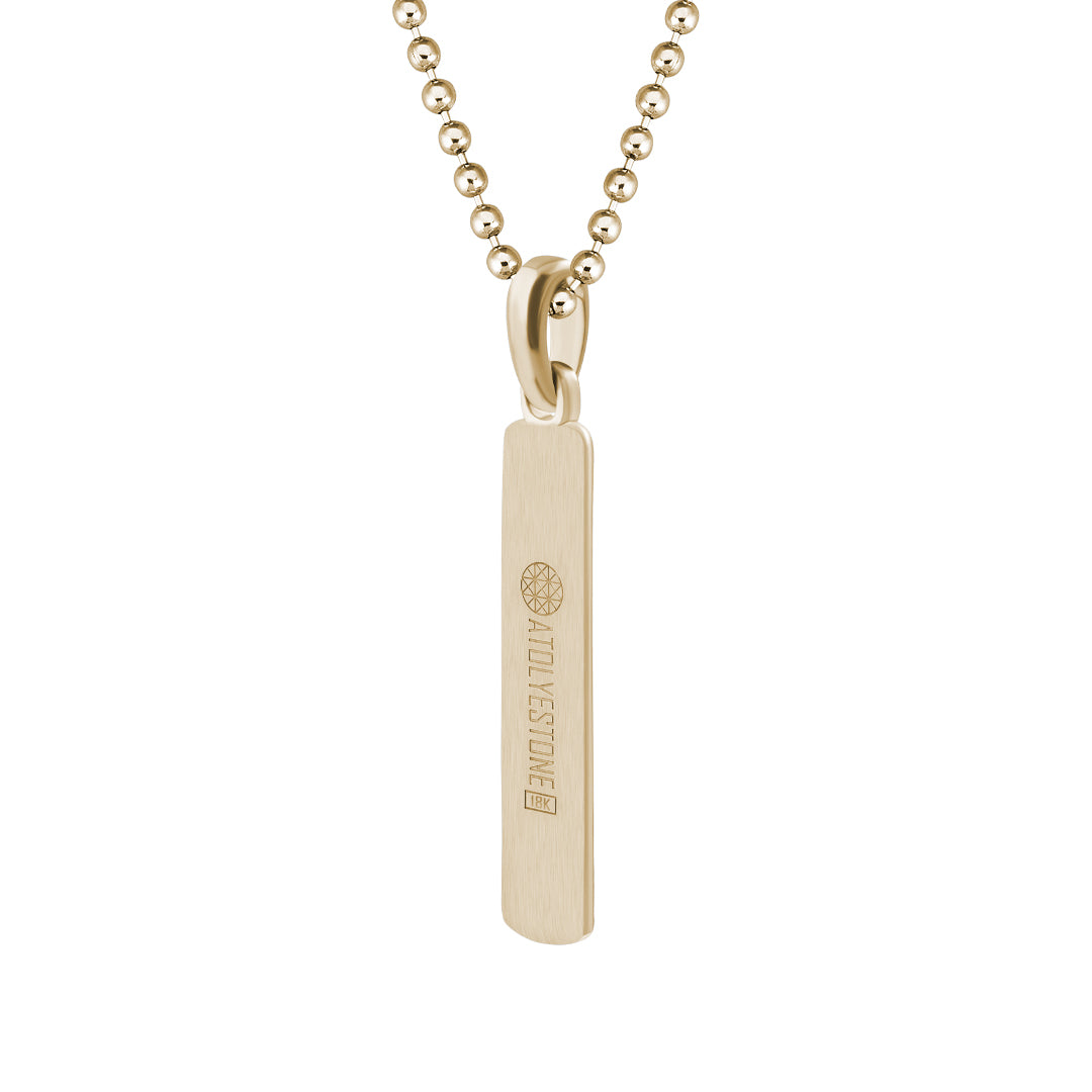 Minimal Pyramid Pave Pendant in Gold (Pendant Only)