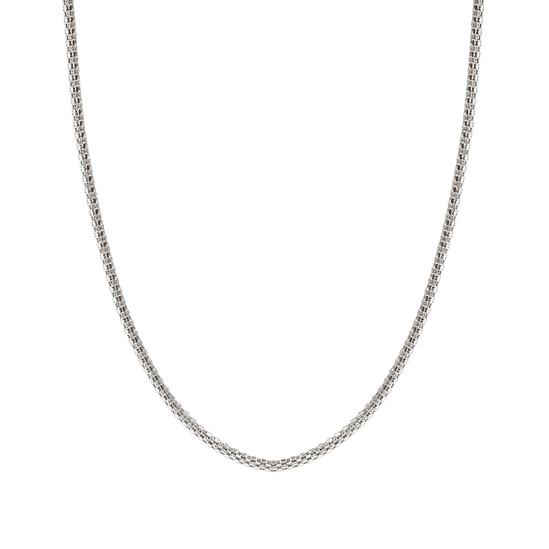 Popcorn Chain Necklace in Gold