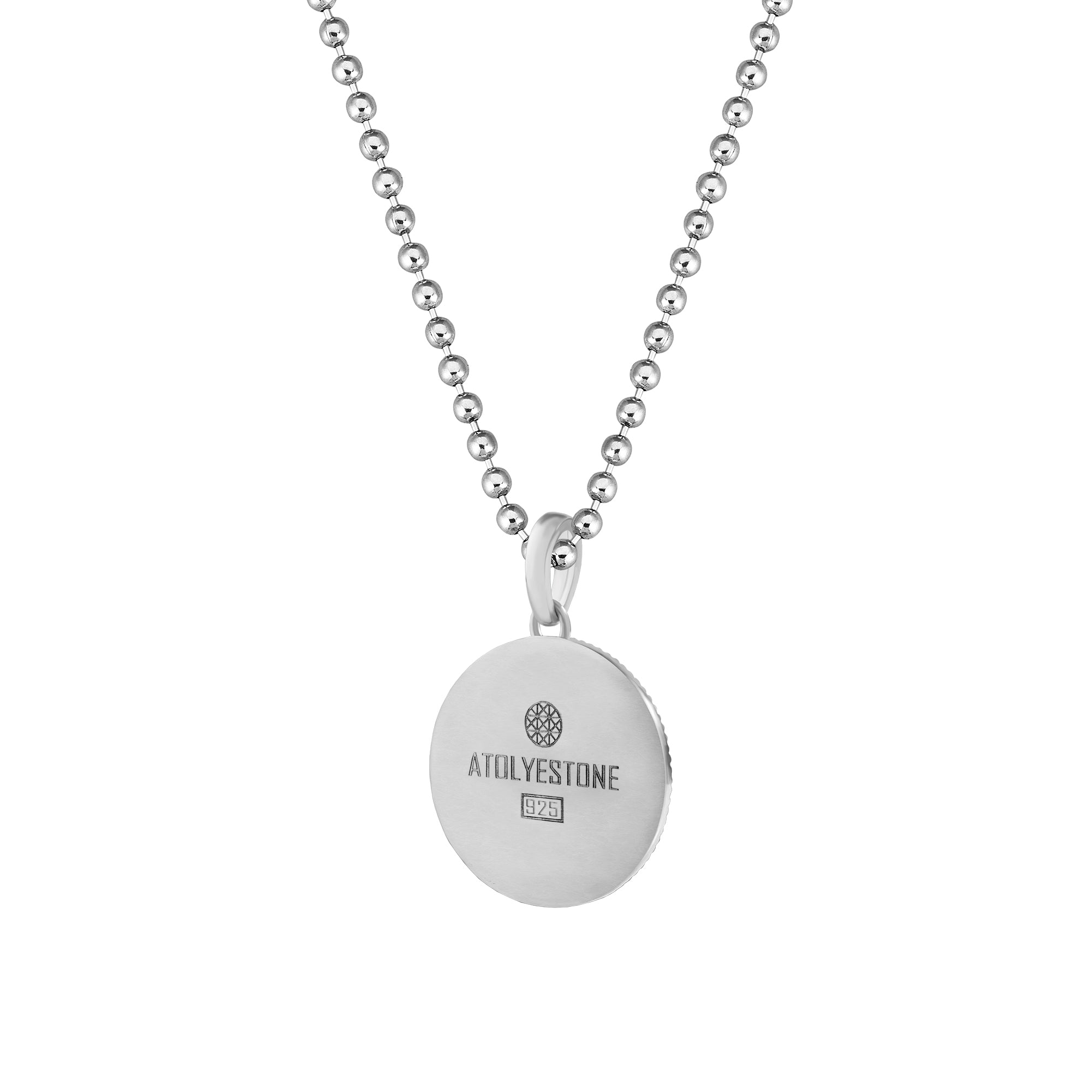 Ocean Compass Pendant in Solid Silver