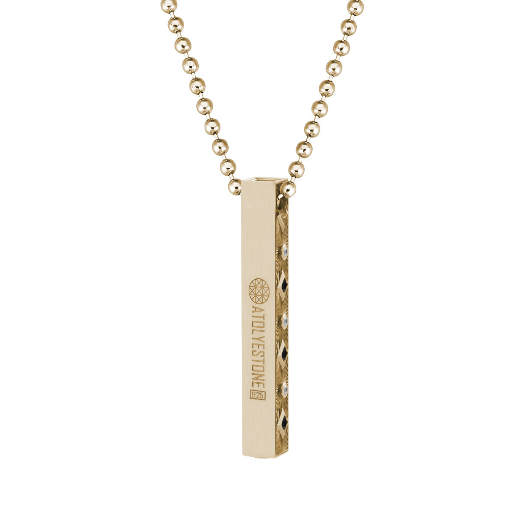 Sunbeam Bar Pendant in Gold (Pendant only)