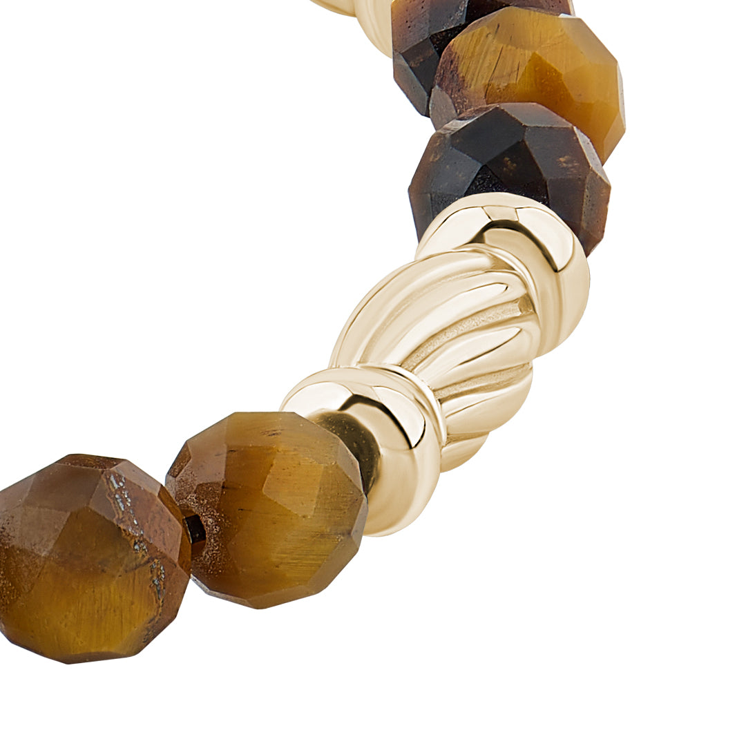 Faceted Beads Bracelets with Golden Stoppers