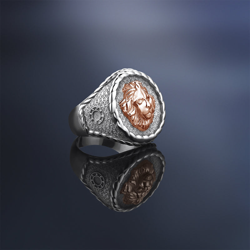 Imperial Leo Ring With Solid Gold for Men