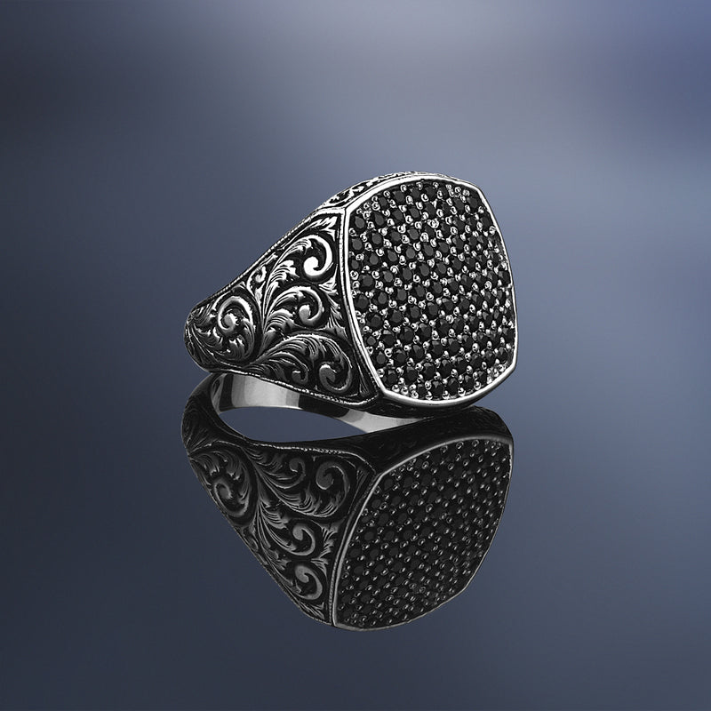 Classic Cushion Pave Ring - Pave Cubic Zirconia