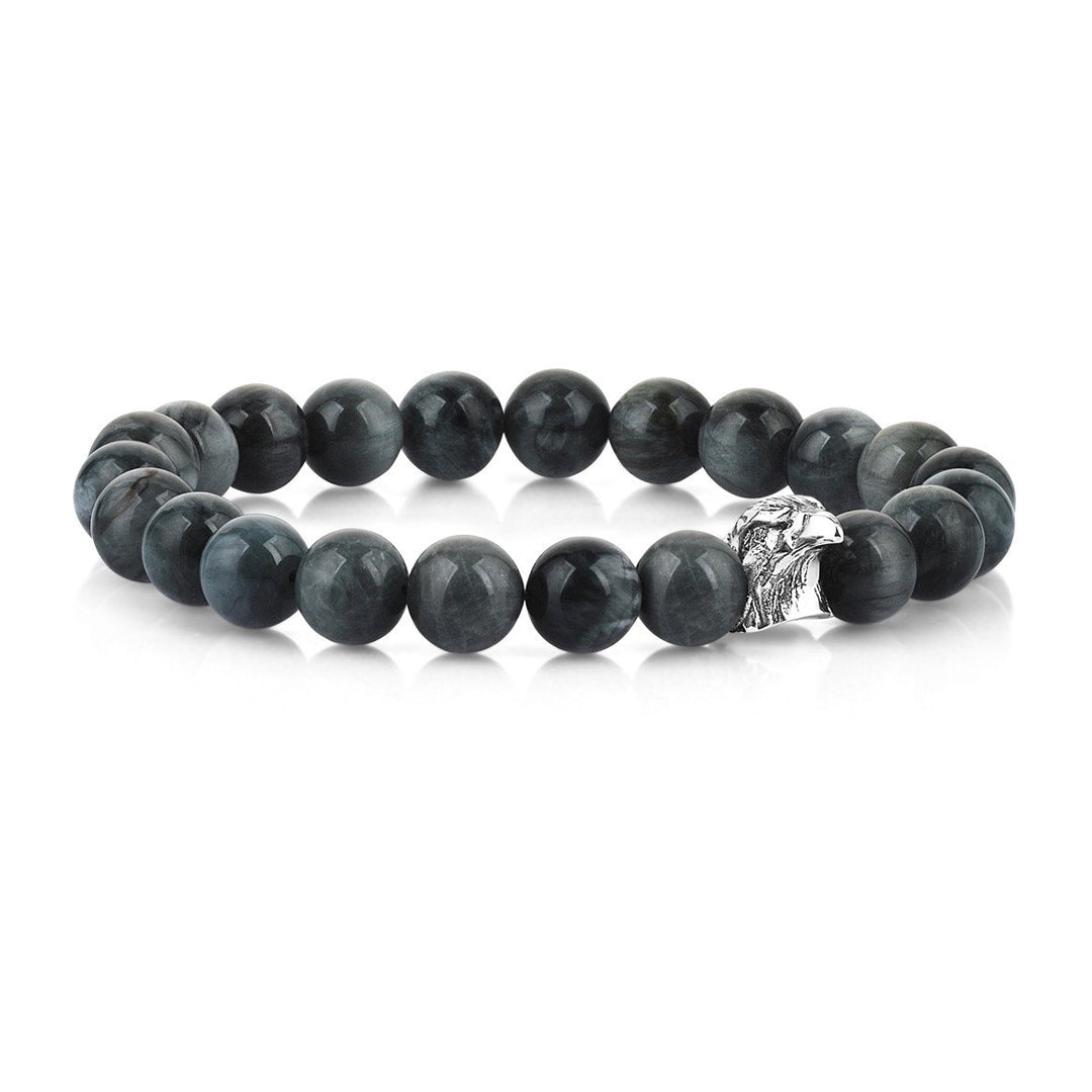 Mens Zenith Eagle Beaded Bracelet - Eagle Eye
