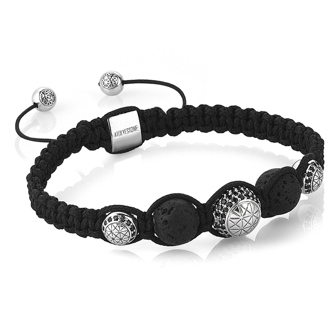 Women's Kyanite Dual Macrame Bracelet
