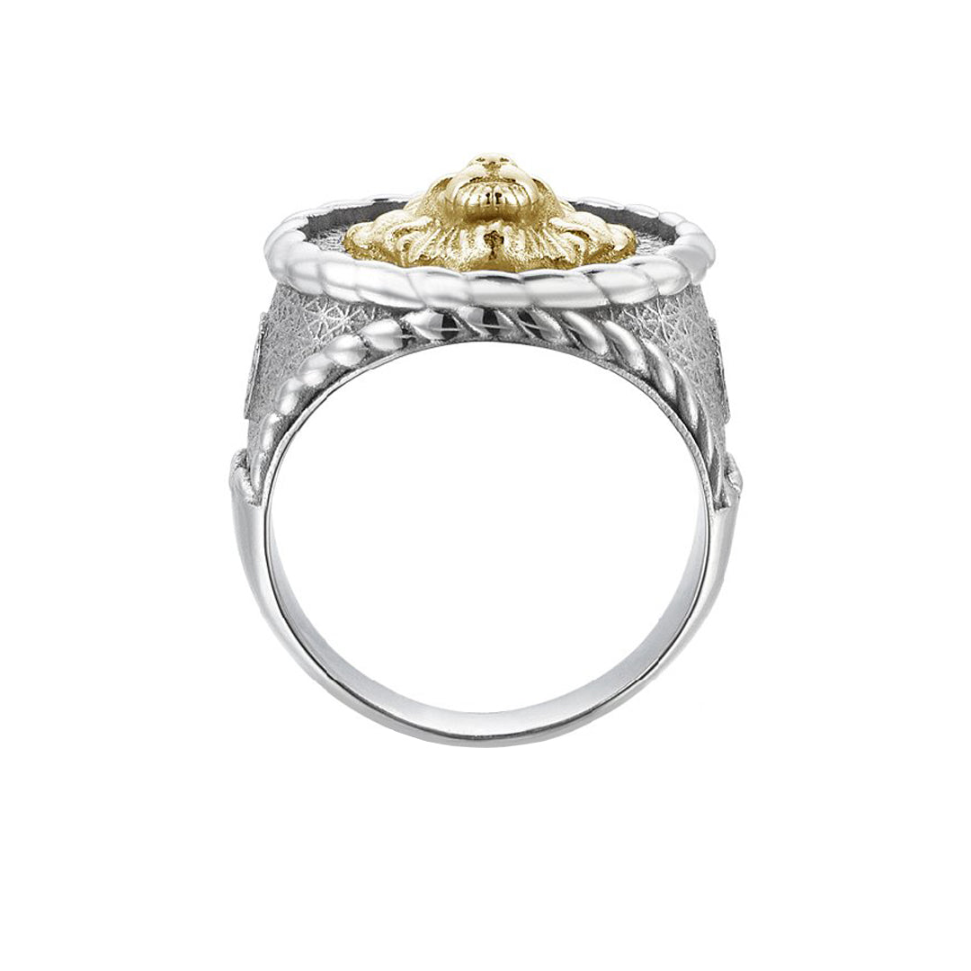 Mens Imperial Leo Ring With Solid Gold
