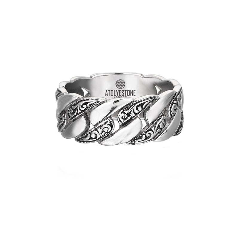 Classic Chain Ring - White Gold