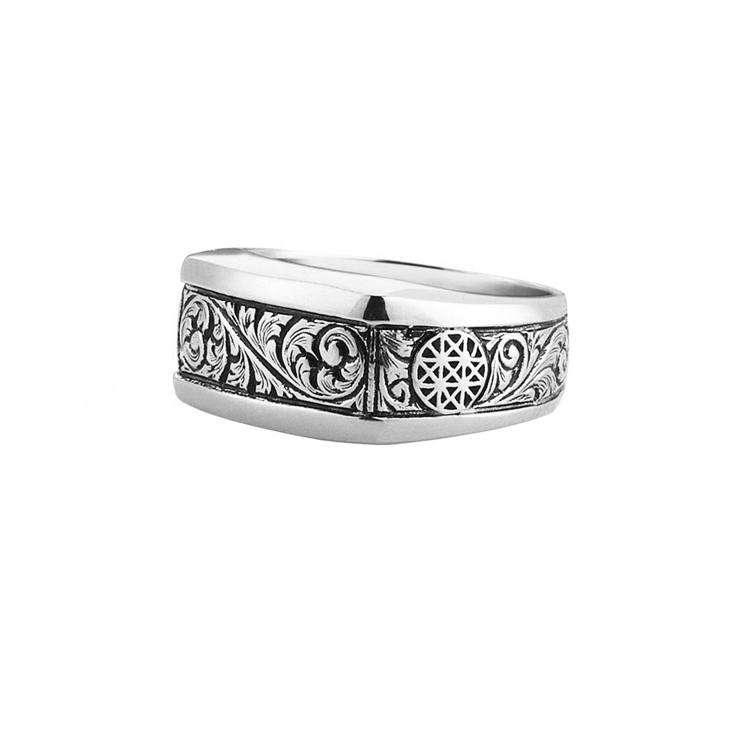 Edge Classic Ring - White Gold