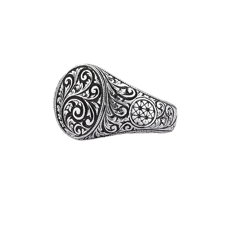 Oval Classic Ring - White Gold