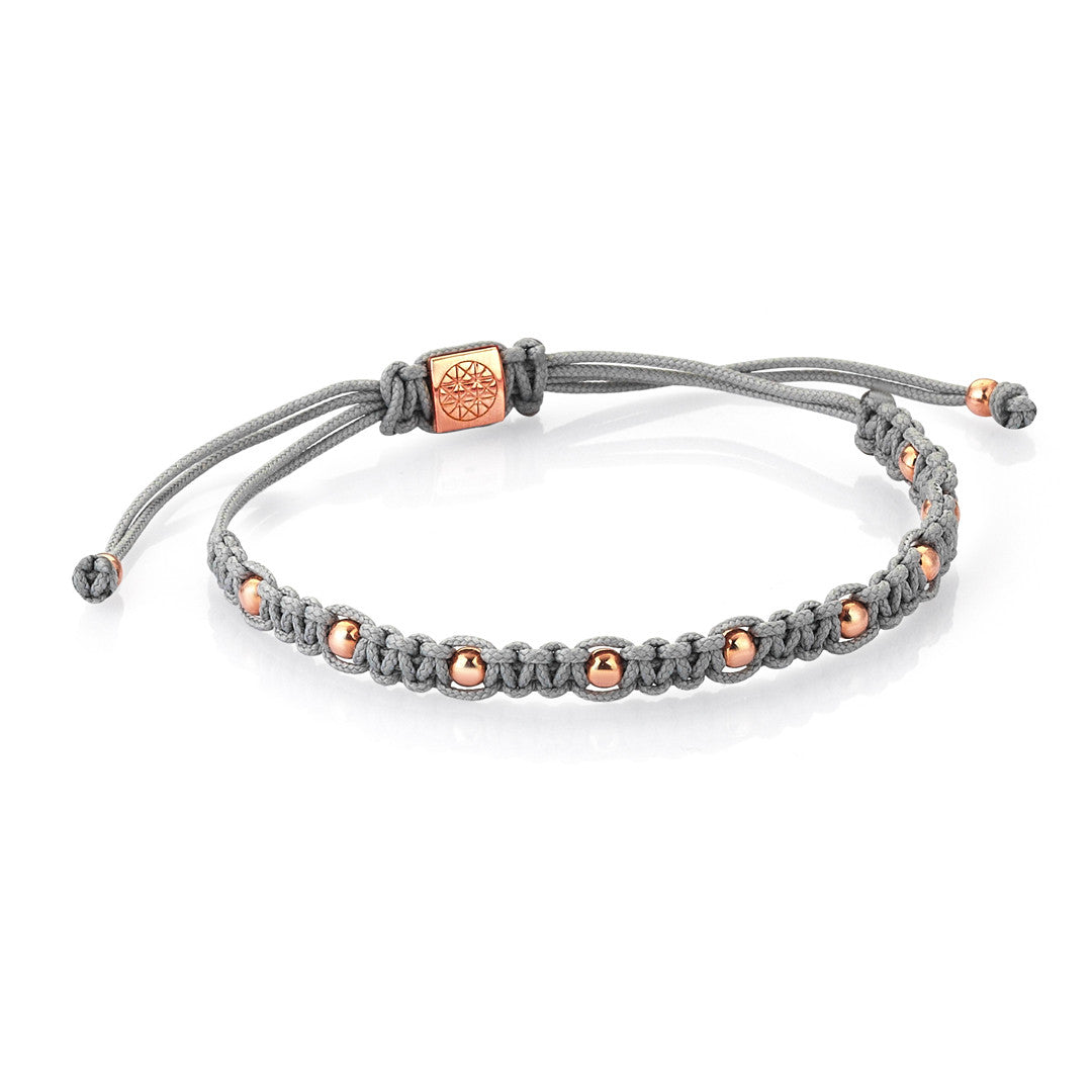 9 Balls Macrame - Rose Gold - Grey
