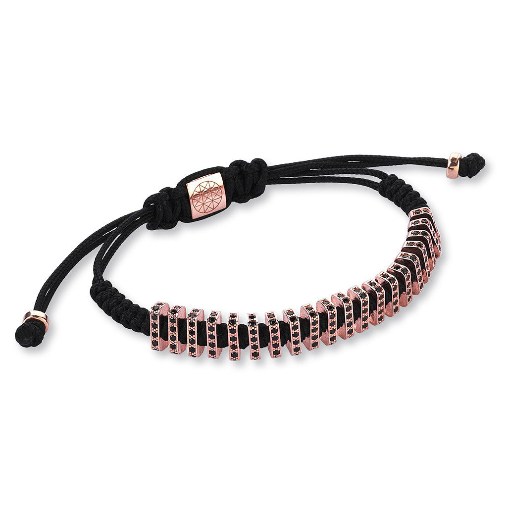 Women's Flat Macrame Stoppers - Rose Gold