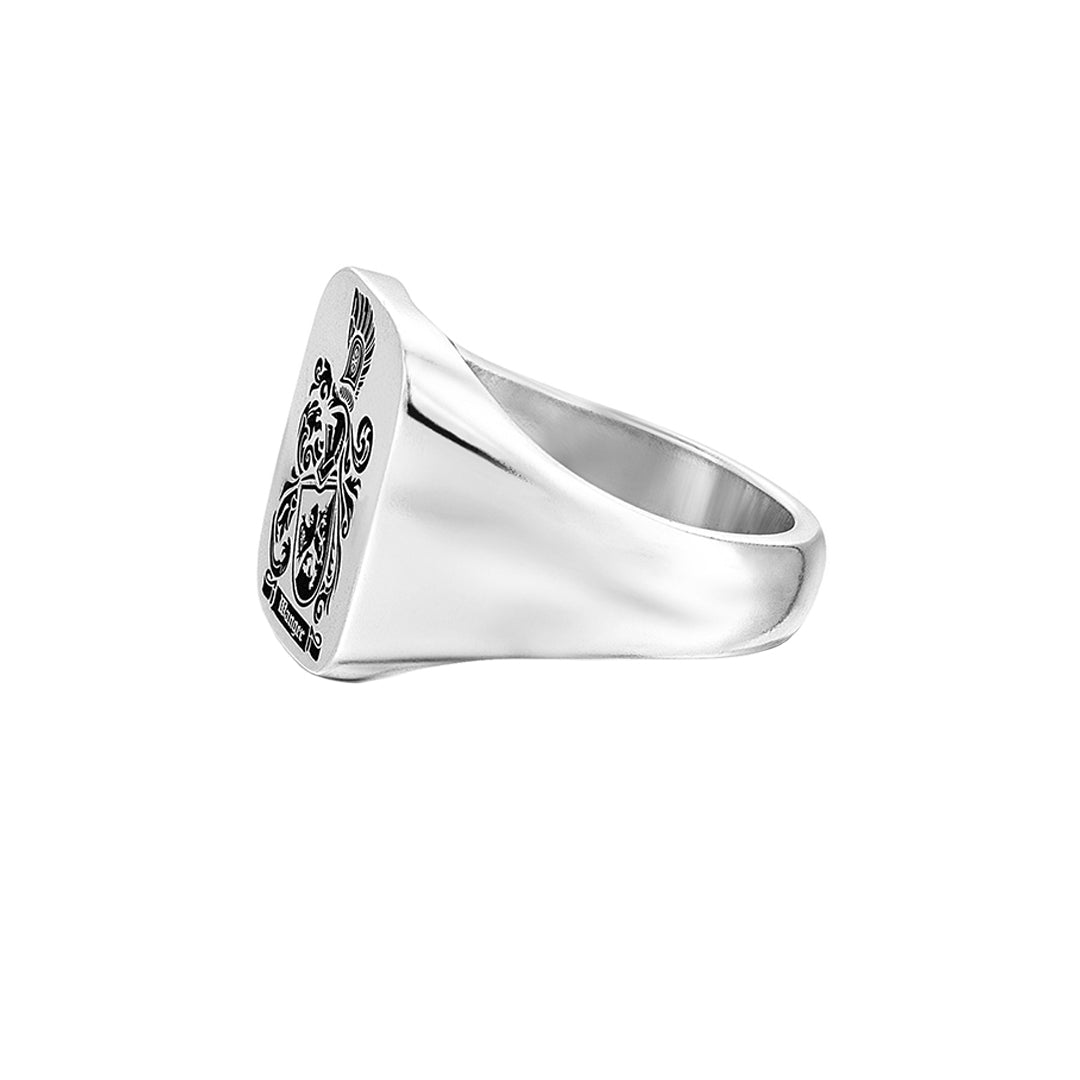 Signet Square Ring Base for Family Crest