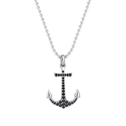 Anchor Necklace - Solid Silver 