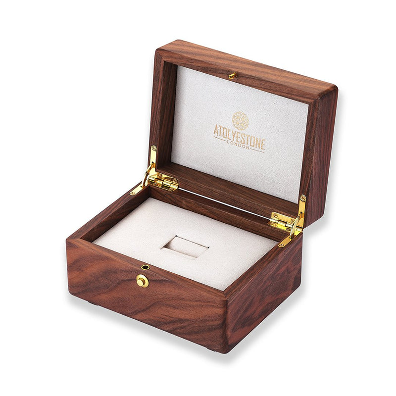 Atolyestone Wooden Jewelry Gift Box