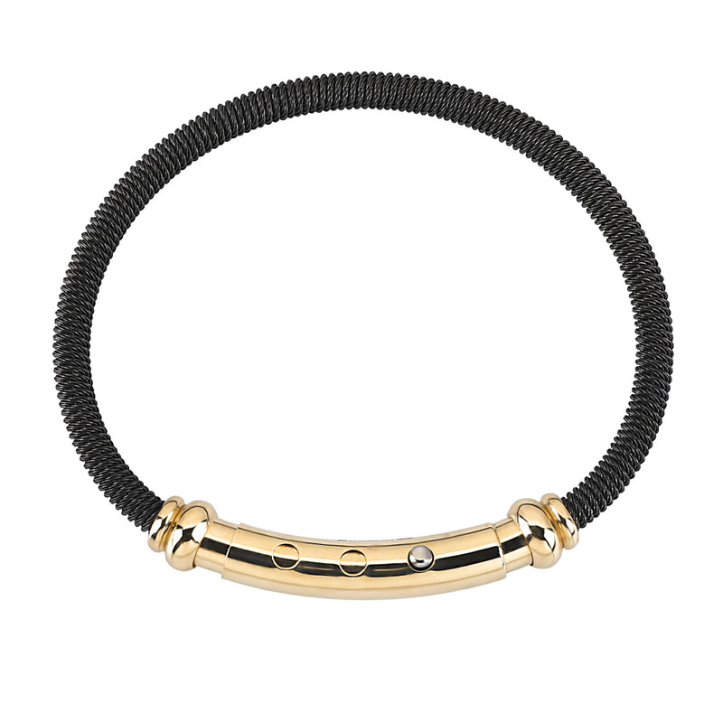Adjustable Signature Bangle Bracelet in Gold