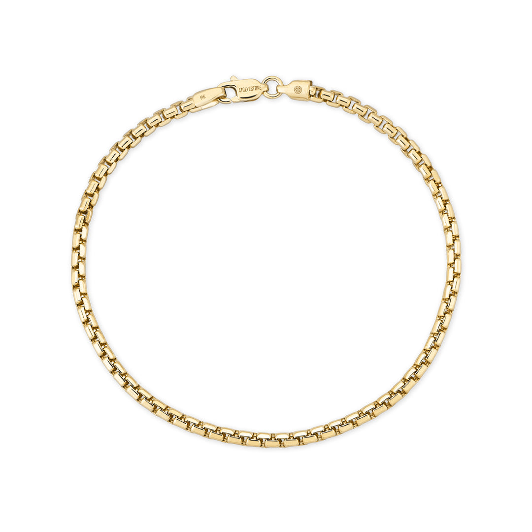 Box Chain Bracelet in Gold
