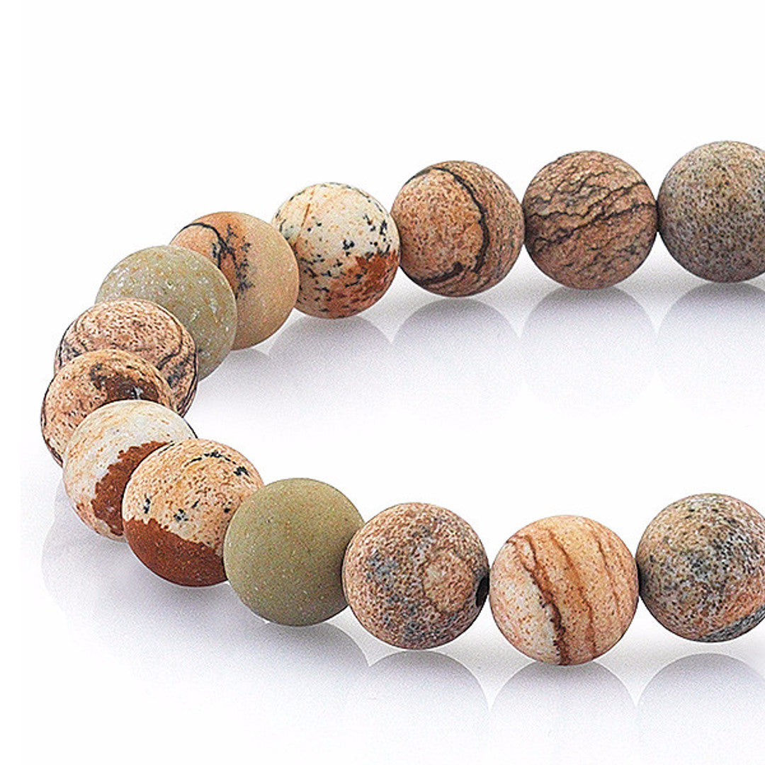 Leo Jasper Beaded Bracelet