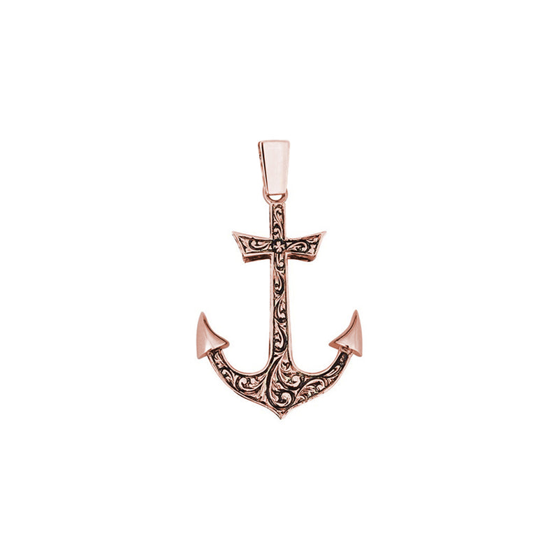 Classic Anchor Pendant - Solid Gold