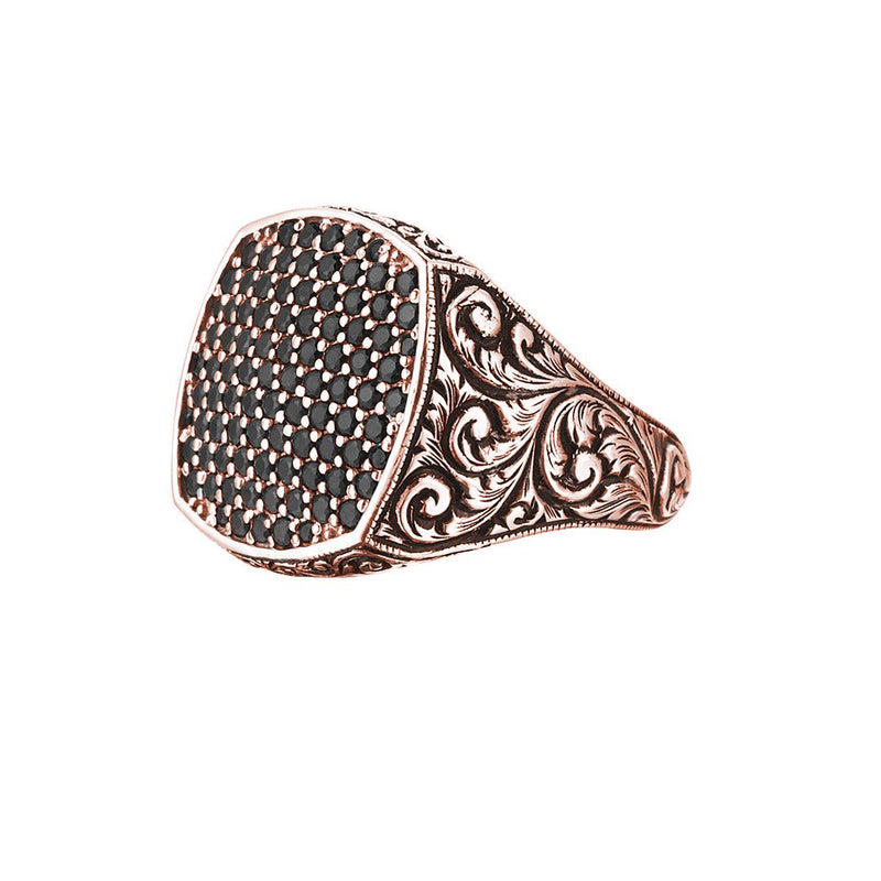 Classic Cushion Pave Ring - Rose Gold - Pave Cubic Zirconia