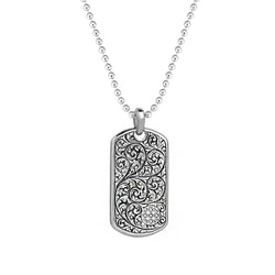 Classic Soldier Tag Necklace - Solid Silver 
