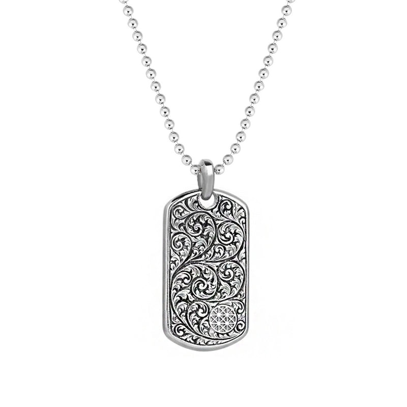 Classic Soldier Tag Necklace - Solid Silver 