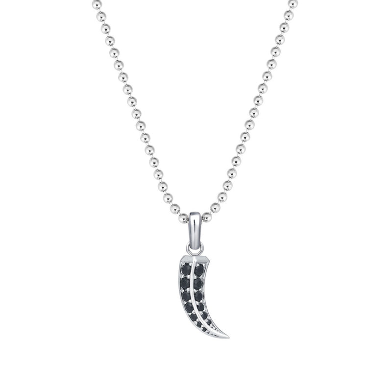 Claw Necklace - White Gold