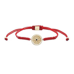 Compass Macrame - Solid Gold - Red - Yellow Gold