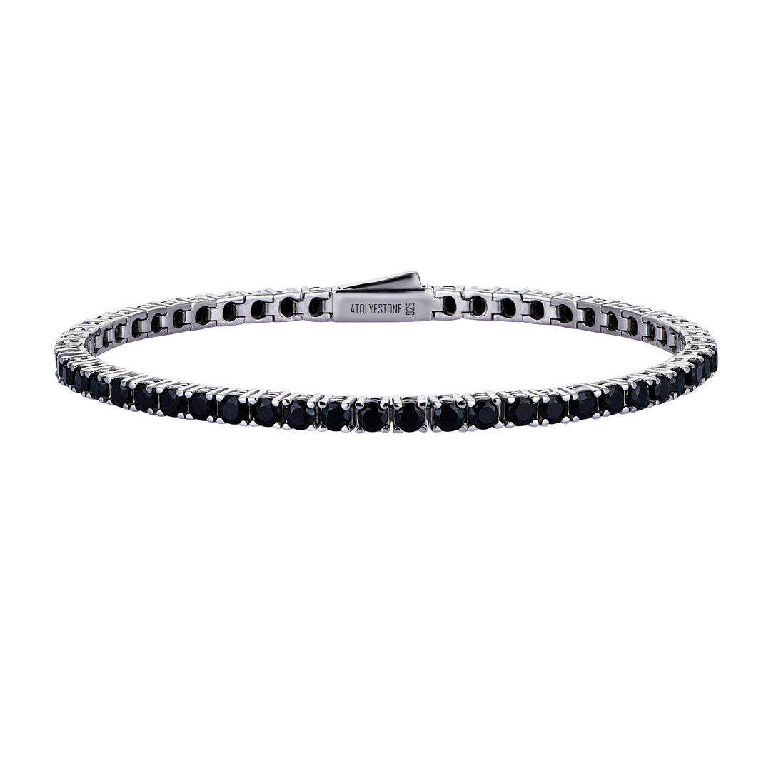 Classic Tennis Bracelets - Black Cubic Zirconia