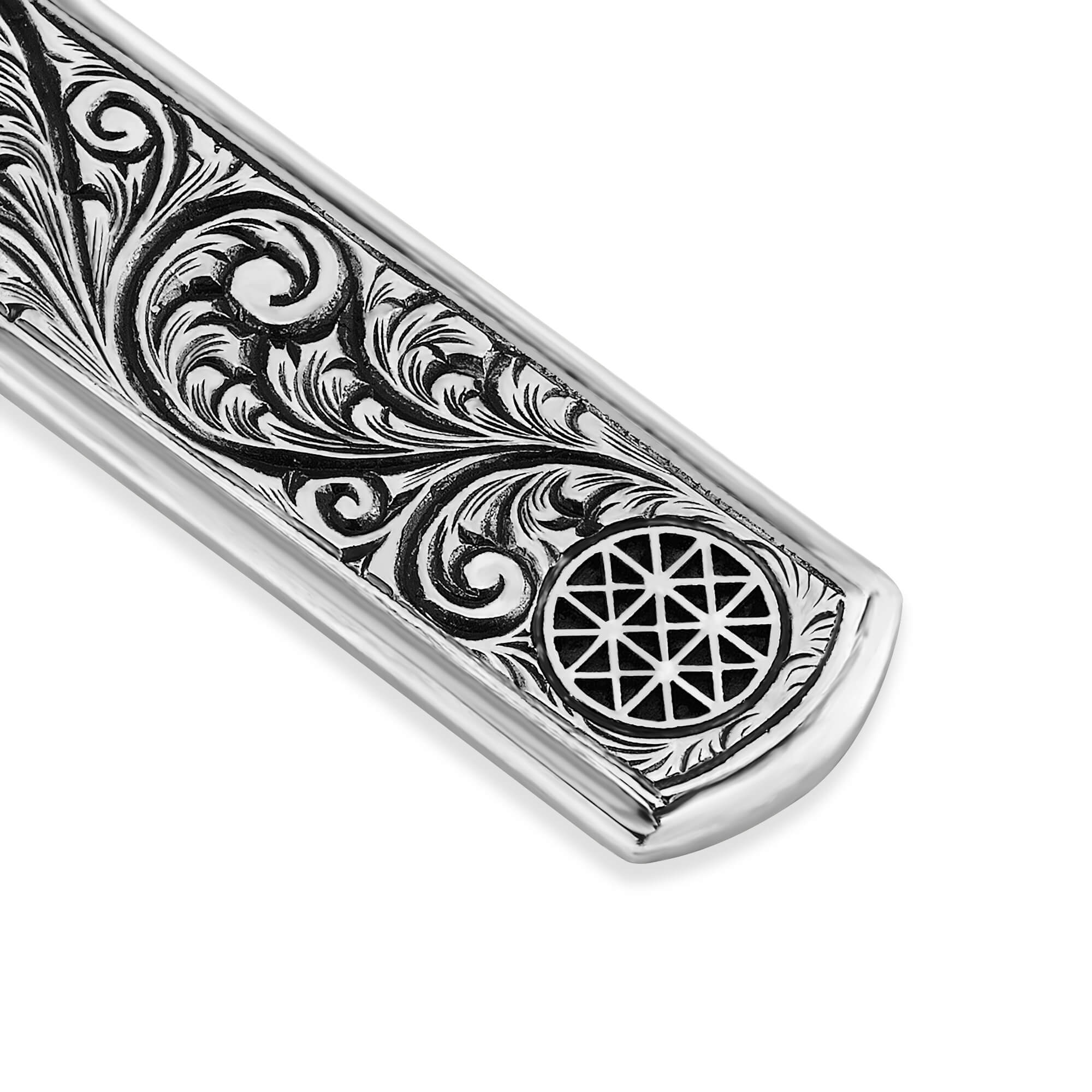 Classic Samurai Tag Necklace - Solid Silver