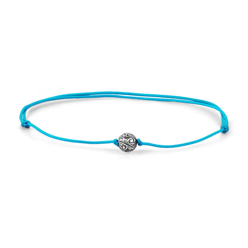 Classic Charm Macrame - Silver - Turquoise