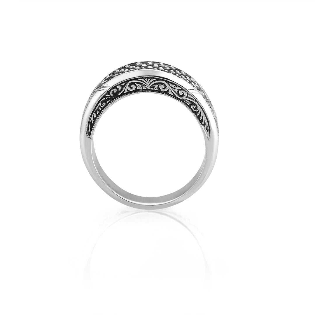Mens Classic Pave Signet Ring
