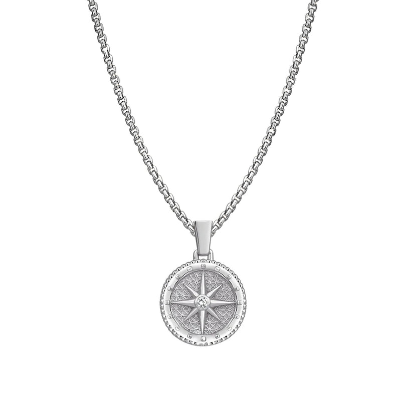 Compass Necklace With Chain