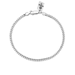 Cuban Links Chain Bracelet in Silver