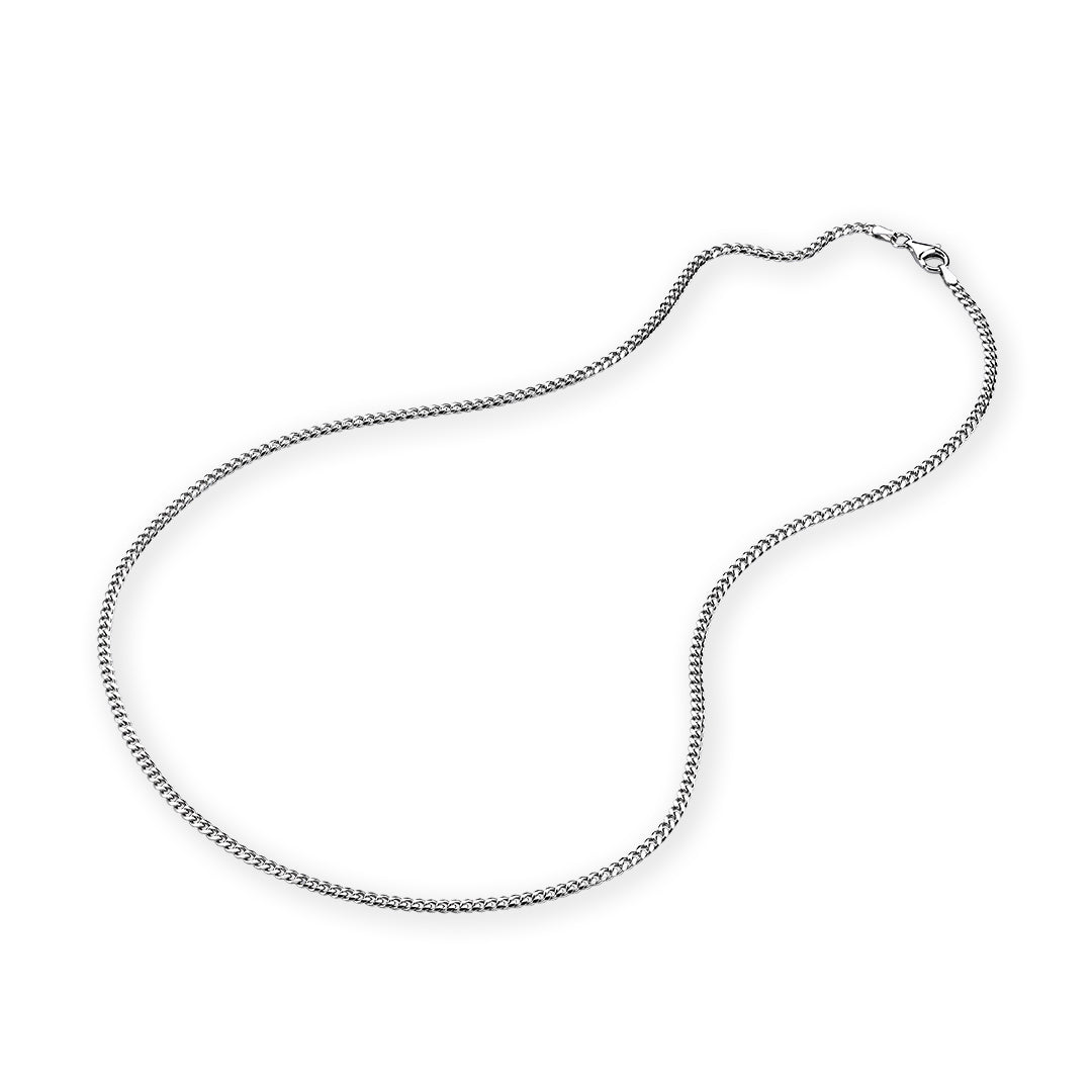 Men's 925 Sterling Silver Cuban Links Chain Necklace